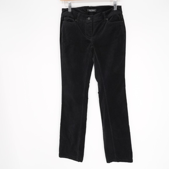 White House Black Market Denim - White House Black Market Womens Velvet Jeans Sz 00 Black Bootcut Western Glam